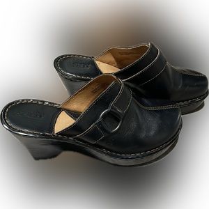 Born dark brown leather clog sz 8/ 39  New Y2K Hippie Boho Comfy Casual Retro